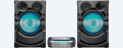 SONY High Power Home Audio System with DVD DJ effects and multi-coloured LEDs. SHAKE-X70D
