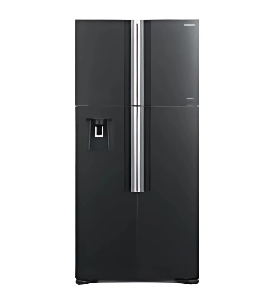 Hitachi RW760PUK-7 (GBK) 540L Black 4 Door French Bottom Freezer Refrigerator