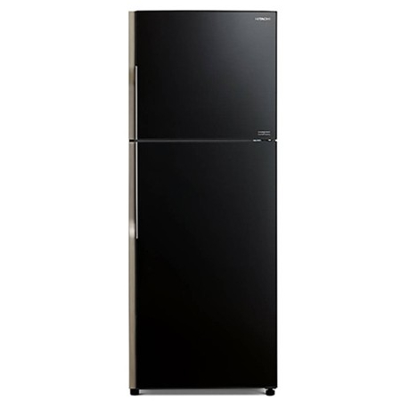 Hitachi RVGX400PG9 GBK 340L Black Top Mount Refrigerator