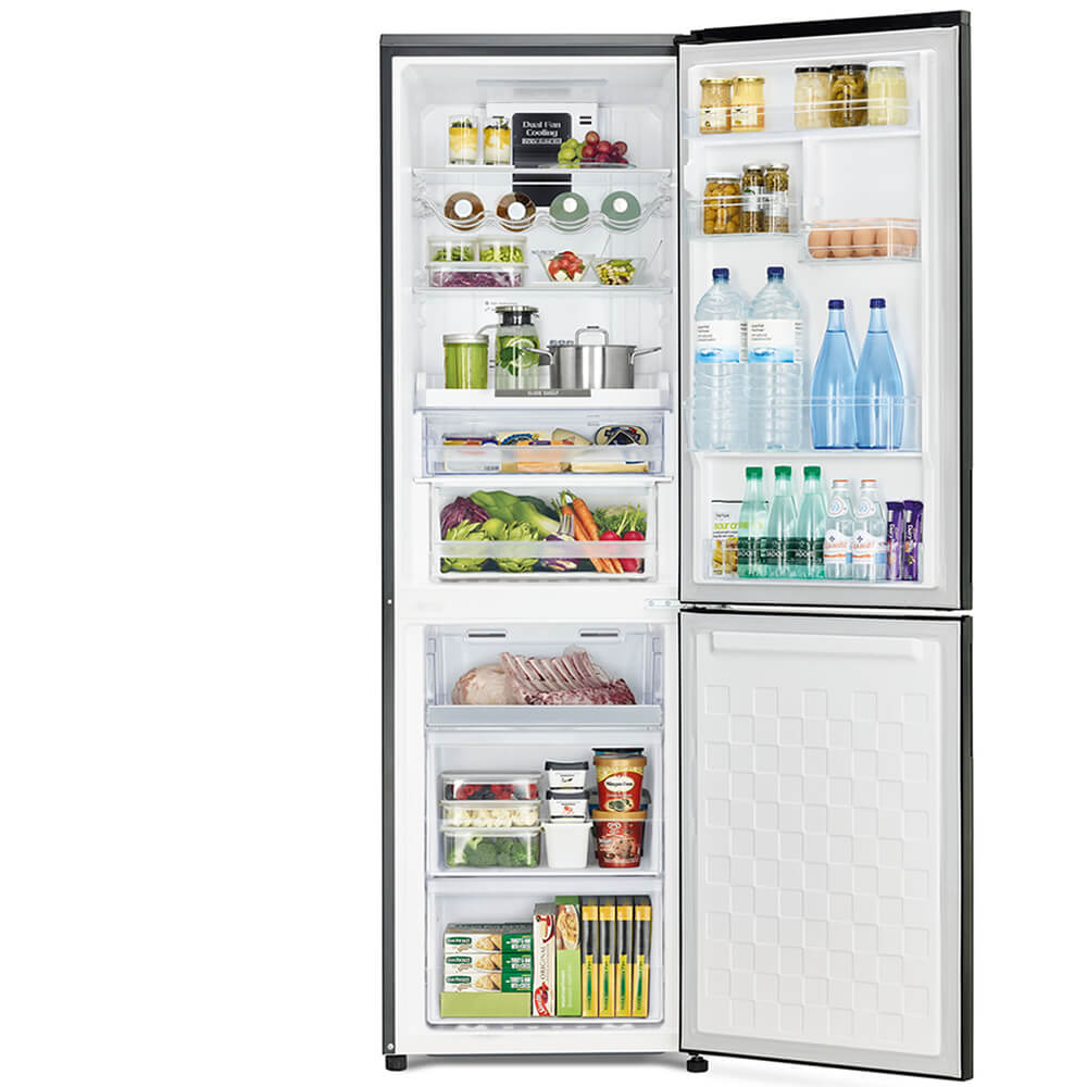 Hitachi RBG410PUC6X XGR 320L Black and White Top Mount Refrigerator
