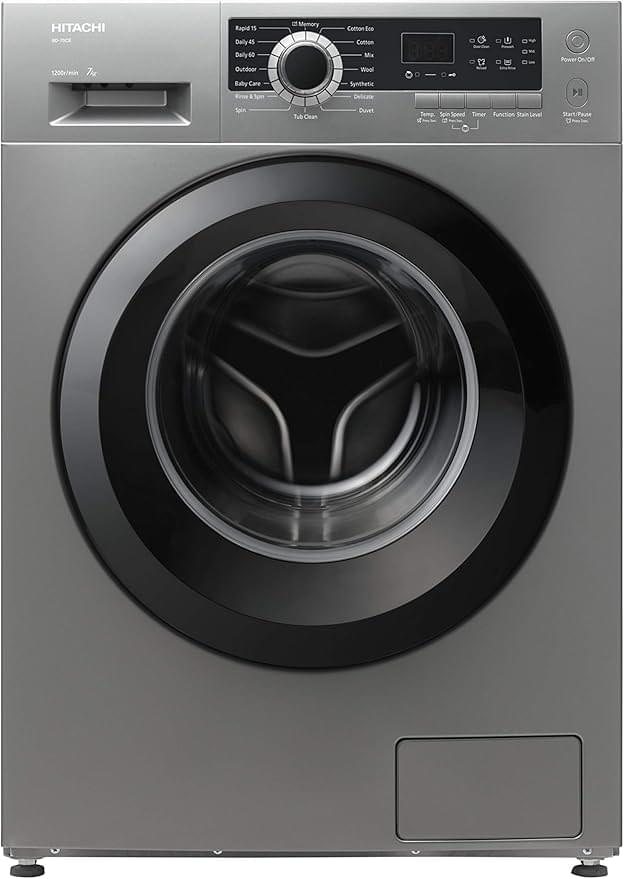 HITACHI, Front Load Washing Machine,7 Kg ‎BD70GE3CGXSL, SILVER